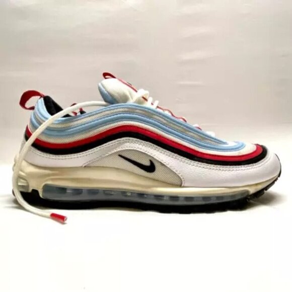 Nike Air Max 97 Gundam Men's USA 10 White University Red Blue CW6986-100 GUC/EUC - Picture 5 of 16